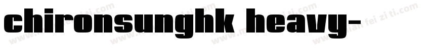 chironsunghk heavy字体转换